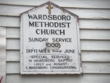 Wardsboro Methodist Church sign